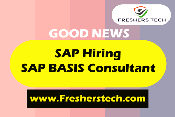 Sap basis job consultancy in bangalore
