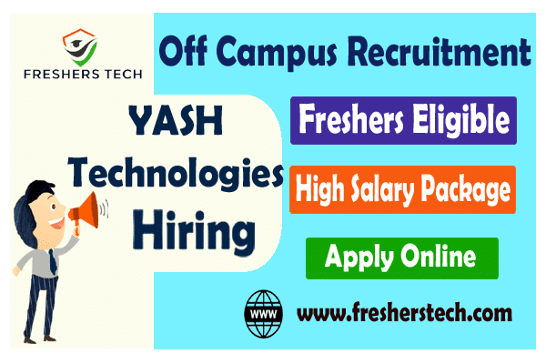 YASH Technologies Off Campus Drive 2024