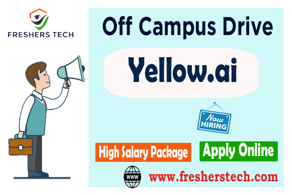 Yellow.ai Off Campus Drive 2024